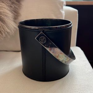 Ralph Lauren Collection Leather-Wrapped Ice Bucket